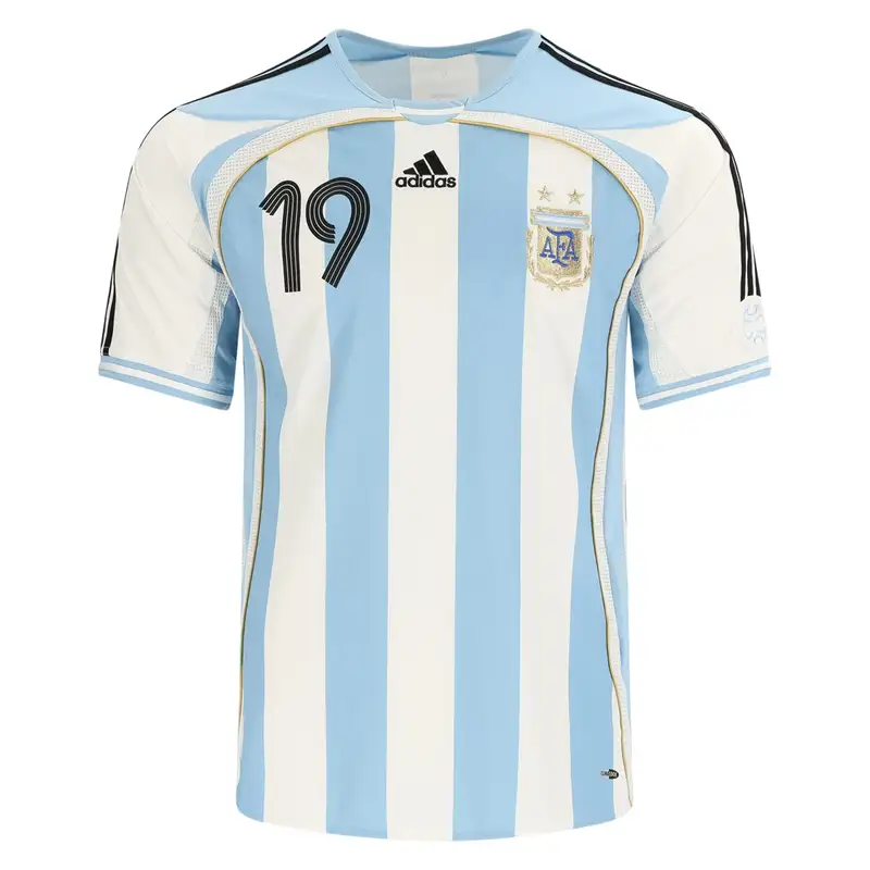 Argentina soccer jersey with number 19.