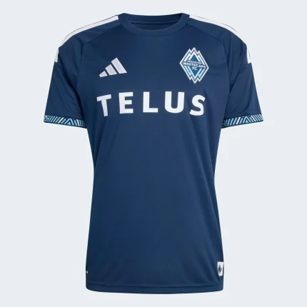 Vancouver Whitecaps FC 2026 jersey with Telus logo. Thomas Muller may play in this jersey.