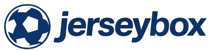 Jerseybox logo with soccer ball icon.