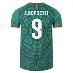 J. Borgetti 9 Mexico soccer jersey.