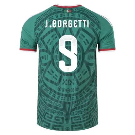 J. Borgetti 9 Mexico soccer jersey.