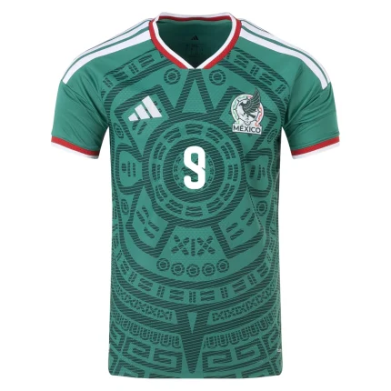 Mexico soccer jersey with number 9.