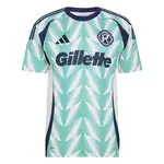 Gillette and Adidas branded soccer jersey.