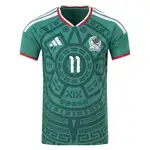 Mexico national team soccer jersey with number 11.