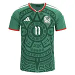 Mexico soccer jersey with number 11.