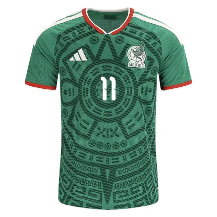 Mexico soccer jersey with number 11.