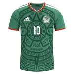 Mexico national team soccer jersey, number 10.