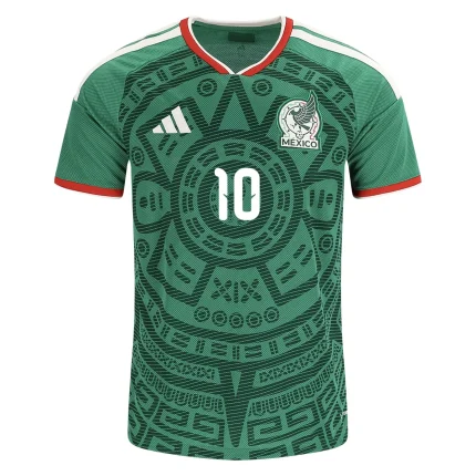 Mexico national team soccer jersey, number 10.