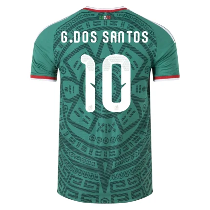 G. DOS SANTOS 10, Mexico soccer jersey.