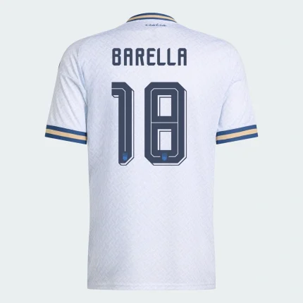 Nicolo Barella Italy 2026/27 Away back view