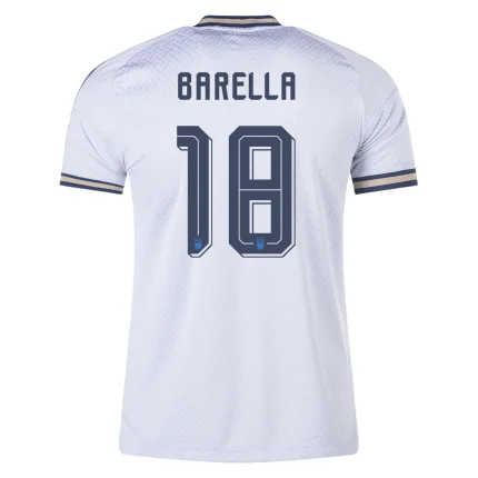 Nicolo Barella Italy 2026/27 Authentic Away back view