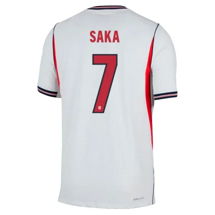 Bukayo Saka England 26/27 Authentic Home back view