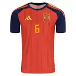 Spain national team jersey, number 6.