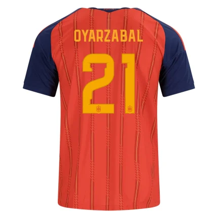 Oyarzabal 21 Spain soccer jersey.