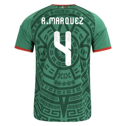 R. Marquez 4 Mexico soccer jersey.