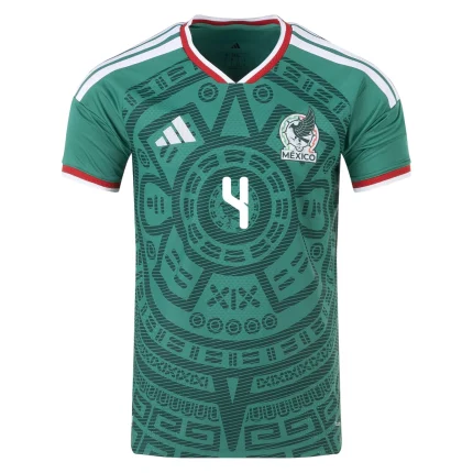 Mexico soccer jersey with number 4.