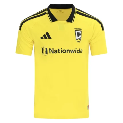 Columbus Crew yellow jersey with Nationwide sponsor logo.