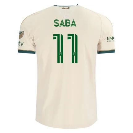 SABA 11 soccer jersey.