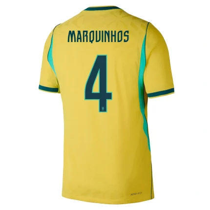 Marquinhos Brazil 2026/27 Authentic Home back view