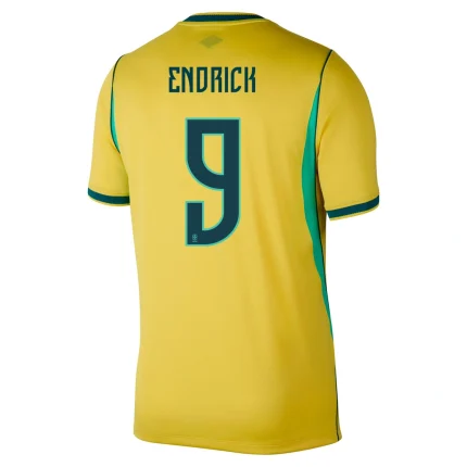 Endrick Brazil 2026/27 Home back view
