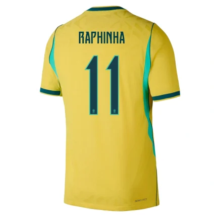 Raphinha Brazil 26/27 Authentic Home back view