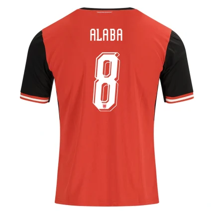 David Alaba Austria 2026/27 Home back view