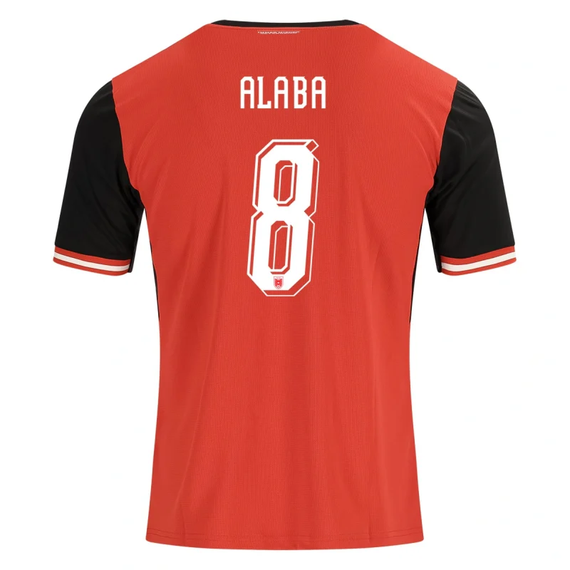 David Alaba Austria 2026/27 Home back view