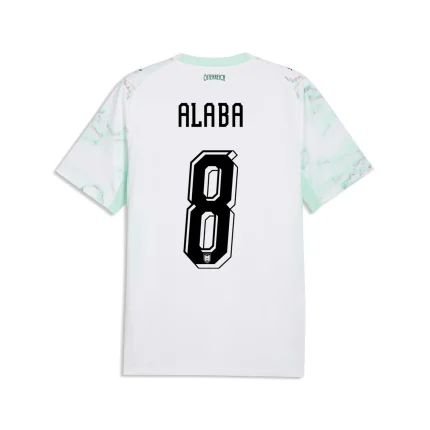 David Alaba Austria 2026/27 Away back view