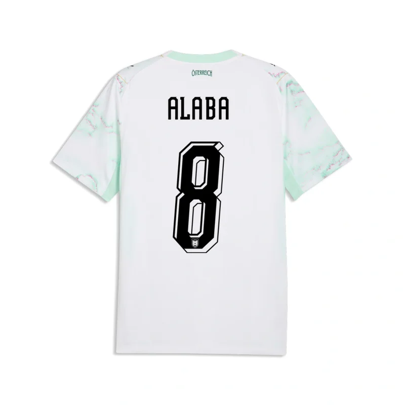 David Alaba Austria 2026/27 Away back view