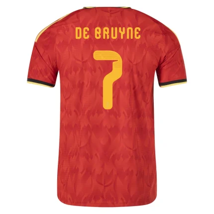 Kevin De Bruyne Belgium 2026/27 Authentic Home back view