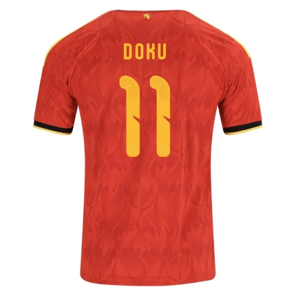 Jérémy Doku Belgium 2026/27 Home back view