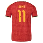 Jérémy Doku Belgium 2026/27 Authentic Home back view