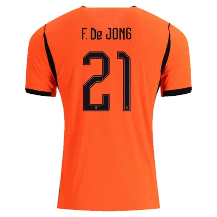 Frenkie de Jong Netherlands 26/27 Authentic Home Jersey