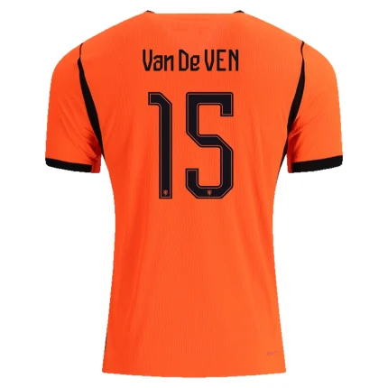 Micky van de Ven Netherlands 26/27 Authentic Home Jersey