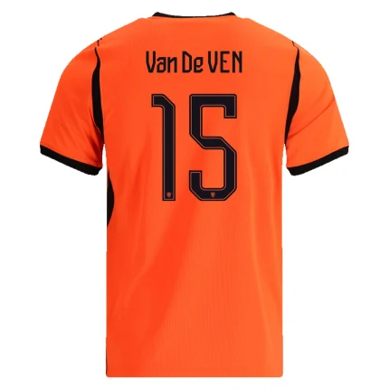 Micky van de Ven Netherlands 26/27 Home Jersey